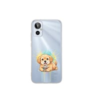 General Mobile 23SE ile Uyumlu Splash Köpek Tasarımlı Şeffaf Silikon Kılıf