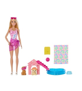 Barbie Köpekçikle Havuz Partisi JBF35