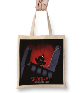 Superheros Spider The Animated Bez Çanta Uzun Saplı