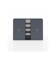 Arges Dolap 12 Raflı 4 Kapaklı 220x30x163 Antrasit-Antrasit