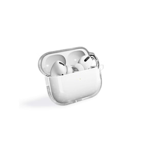 Apple Airpods Pro 2 Uyumlu Zore Allstar Airbag 32 Parlayan Simli Saydam Renkli Kılıf (Şeffaf)