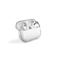 Apple Airpods Pro 2 Uyumlu Zore Allstar Airbag 32 Parlayan Simli Saydam Renkli Kılıf (Şeffaf)