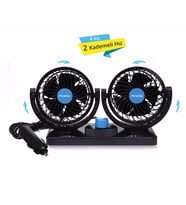 Piranha 5725 Araç İçi 12V Mini Fan - 360 Derece Ayarlanabilir