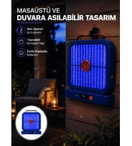 Mey İthalat® Taşınabilir Şarjlı Sivrisinek Öldürücü UV Işıklı Mavi Model