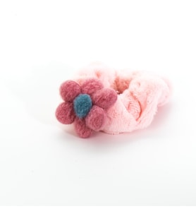Biem Papatya Simit Peluş Toka Açık Pembe