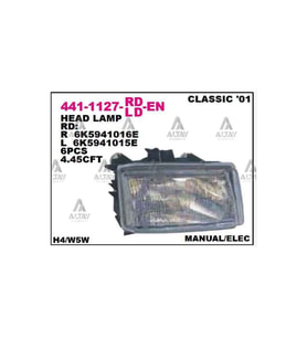 Esse Otomotiv  - Polo Classıc Caddy 00-01 Sol Far - DPO-441-1127L-LD-EN - 6K5941015D
