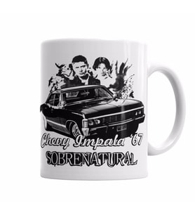 SOBRENATURAL Chevy Impala 67 Kupa Bardak Porselen