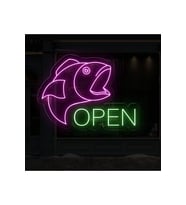 OPEN Yazılı ve Şekilli Neon Tabela
