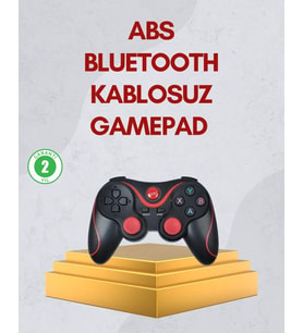 Ergonomik Tasarımlı Kablosuz Bluetooth Gamepad Titreşimli