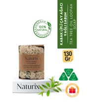 Kabak Lifli Çay Ağacı Yağı Özlü Sabun 130 gr  Arındırıcı, Gözenek Sıkılaştırıcı ve Ferahlatıcı