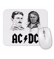 Ac Dc Tesla Ve Edison Mouse Pad