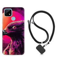 Realme C11 C21 C21Y C25Y C11 2021 Kılıf Boyun Askılı Silikon Red Eagle 1752