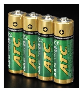 ATC R6 ÇİNKO KARBON KALIN KALEM PİL 1.5V (AA) 4'LÜ