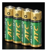 ATC R6 ÇİNKO KARBON KALIN KALEM PİL 1.5V (AA) 4'LÜ