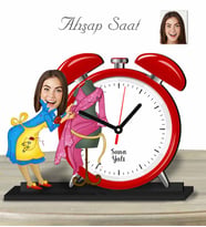 Kişiye Özel Ahşap Saat-Terzi Kadın-1