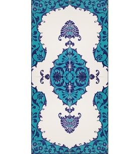 Armada Çini 60x120 Cm Koçer Serigraf Türk Hamamı İznik Çini Pano