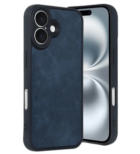 iPhone 16 Kılıf Aras Deri Kapak - Lacivert