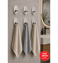 6 ADET RUSTİK TASARIM Paslanmaz Çelik Banyo Askısı