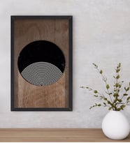 BK Home Modern Art Dekoratif Ahşap Siyah Çerçeveli Tablo-1