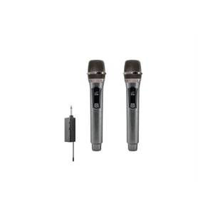 Kablosuz Çift Mikrofon 6.5 Mm Siyah W1