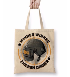 Pubg Chicken Dinner Bez Çanta Uzun Saplı
