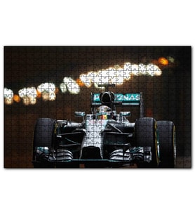 Cakapuzzle Lewis Hamilton Formül 1 2019 Görseli  Puzzle Yapboz MDF (Ahşap) (120 Parça)