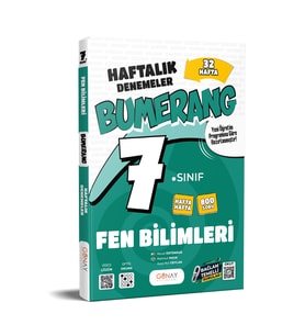7. Sınıf Bumerang Haftalık Fen Bilimleri Denemeleri Günay Yayınları