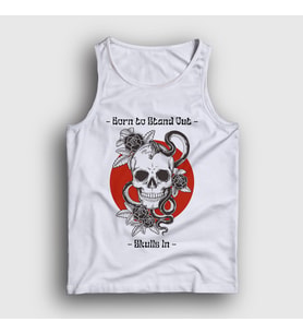 Presmono Unisex Beyaz Born To Stand Out Skulls In Atlet 507170tt