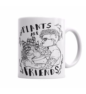 Plants Are Friends Kupa Bardak Porselen
