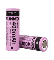 Sunkko Irf 3.2 Volt 400 Mah 14430 Şarj Edilebilir Pil 1 Adet Lityum İon Şarjlı Pil 14x43mm