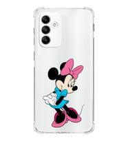 Samsung Galaxy M23  Köşe Korumalı Antişok Kapak Minnie Mouse Tasarımlı Şeffaf  Kılıf
