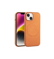 Apple iPhone 14 Plus Uyumlu Kılıf PU Deri M-safe Wireless Şarj Özellikli Zore Derix Kapak (Taba)