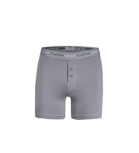 Yıldız 112 Erkek Pamuklu Gri Likralı Uzun Boxer