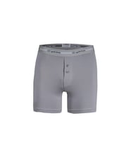 Yıldız 112 Erkek Pamuklu Gri Likralı Uzun Boxer