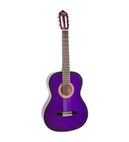 Valencia VC104TPPS Klasik Gitar 4/4 (Mor Sunburst)  Sap Çelikli - Farklı Renk - Başlangıç