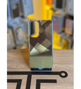 Samsung A25 Uyumlu Kristal Görünümlü Geometrik Desenli Parlak Kılıf (Sarı)