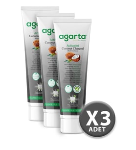 Doğal Hindistan Cevizi Özlü Aktif Karbon Diş Macunu 100 Ml/130 Gr X3 ADET+20 Ml