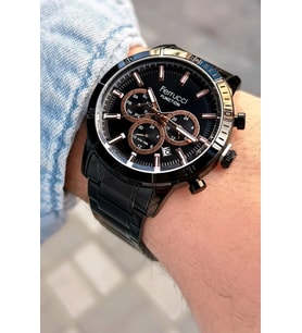 Ferrucci Fonksiyonları Aktif Çelik Erkek Kol Saati 43 mm Kasa Çap