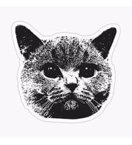 Araba Leptop için Kedi Oto Sticker Yapıştırması Etiket  17CM z5