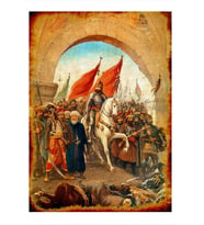Ahşap Tablo Fatih Sultan Mehmetin Istanbul Model Ahşap Tablo