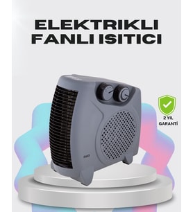 Çok Fonksiyonlu Fanlı Isıtıcı Isıtma ve Soğuk Hava Üfleme Özellikli