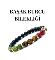 Nelleovana Doğaltaş - Başak Burcu Bilekliği - Sitrin - Yeşim Taşı - Kaplan Gözü - Akik - Doğaltaş Bileklik