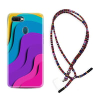 Oppo A5S A15 A16 A54 A55 A73 A74 Kılıf Boyun Asklı Rasta Silikon Renk Cümbüşü 1631