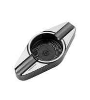 Conquistador Gunmetal Gümüş İkili Porselen Puro Küllüğü CNQ-011