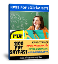 KPSS Hazırlık Eğitim Seti (1100 Sayfalık PDF Kitabı)