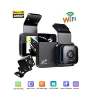 Araç İçi Kamera Wifi Özellikli Ekranlı Ön Ve Geri Görüş Kameralı Mikrofonlu 3 İnç Hd