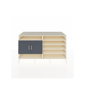 Kronos Konsol 7 Raflı 2 Kapaklı 176x59x99 Aytaşı-Antrasit