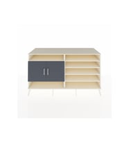 Kronos Konsol 7 Raflı 2 Kapaklı 176x59x99 Aytaşı-Antrasit