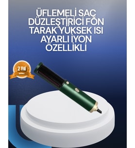 Mulvxkrg Krg02 Saç Kurutma, Düzleştirici Ve Tarak Tek Cihazda - 3 Kademeli Isı Ayarı (Mulvix)