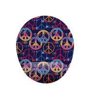 Peace Barış Simgesi Bilek Destekli Kaymaz Buruşmaz Kırılmaz Mouse Pad (Çok Renkli)
